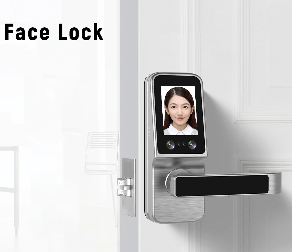 
Smart Lock Front Door Keyless Entry Electronic Door Lock Deadbolt Auto Lock/Unlock/Key Face recognition door lock 
