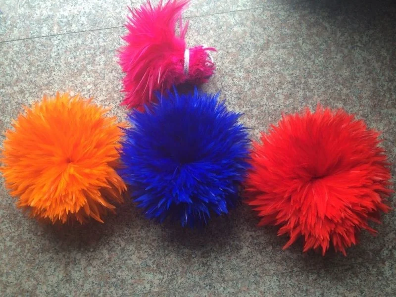 4-6 дюймов (10-12 см) нанизанные петушиные перья