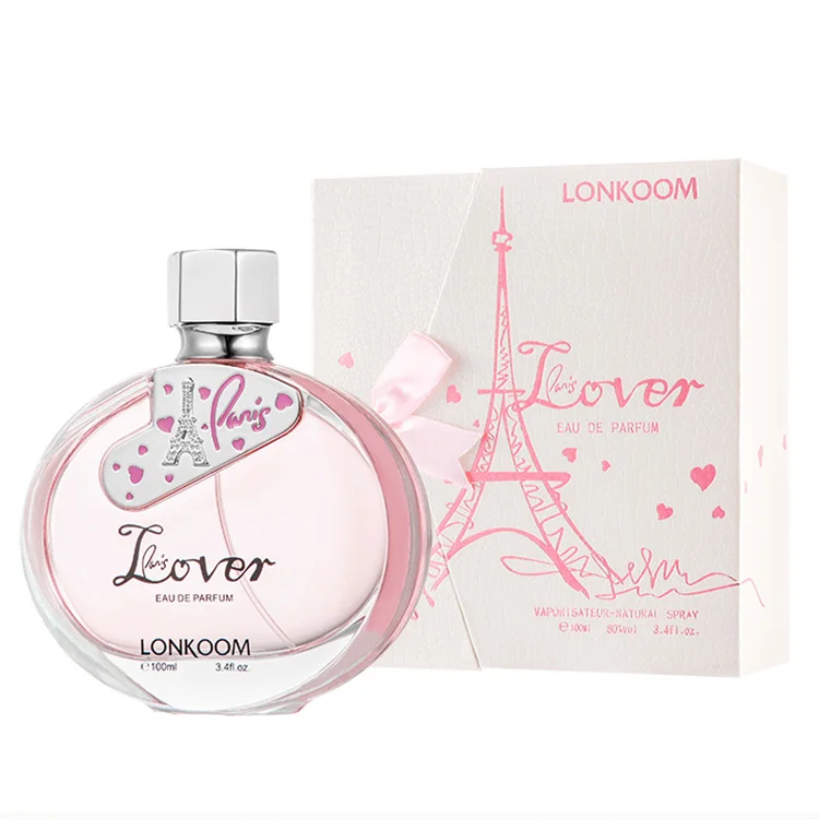 LOK890 hot sale high quality 100ml A WISH FOR red glass bottle LONKOOM perfume for woman