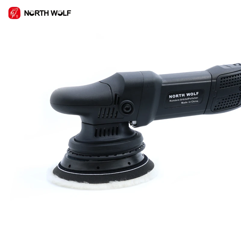 North Wolf Polishing Wool Lamb Buffing Pad 5inch White Wool Finishing Pad For Car Detailing