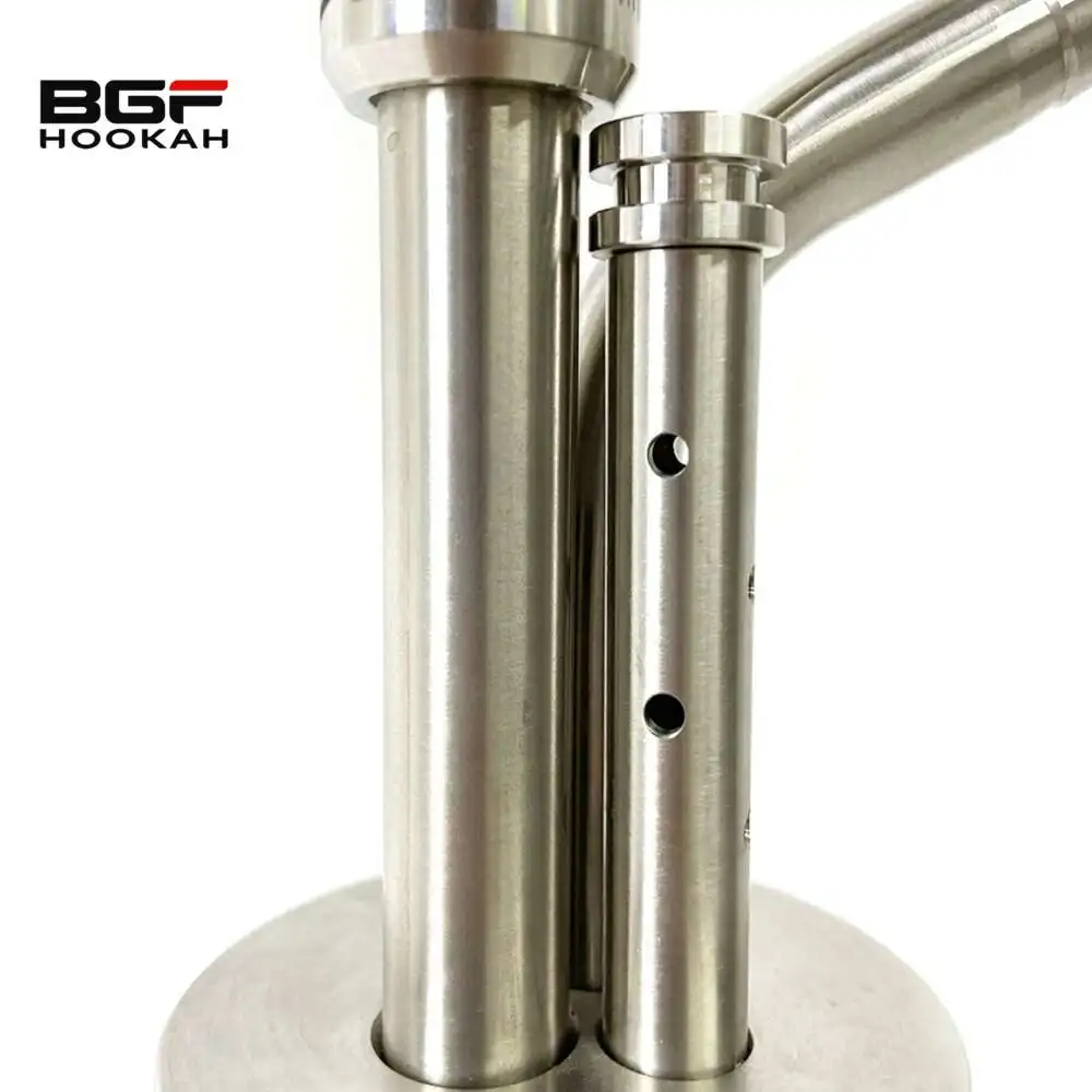 2023 Popular Style 58CM Mexanika Smoke Russian Steam Machine Wholesale Stainless Steel Hookah Shisha Without Bottle