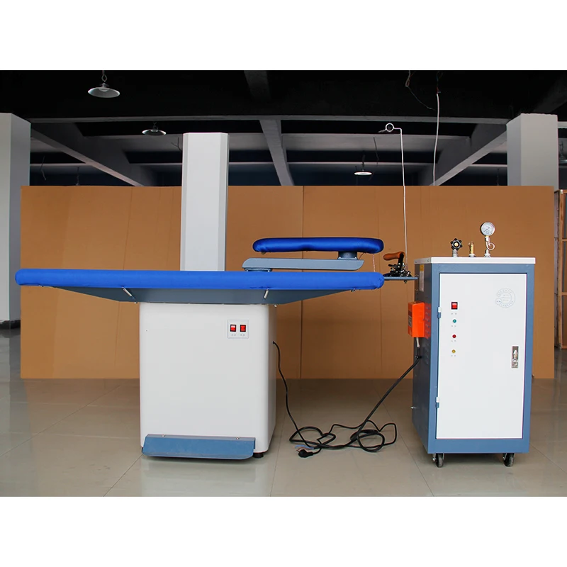 Factory Supply Industrial electrical ironing table equipment with 3kw 6kw 9kw steam generator boiler for Commercial Laundries
