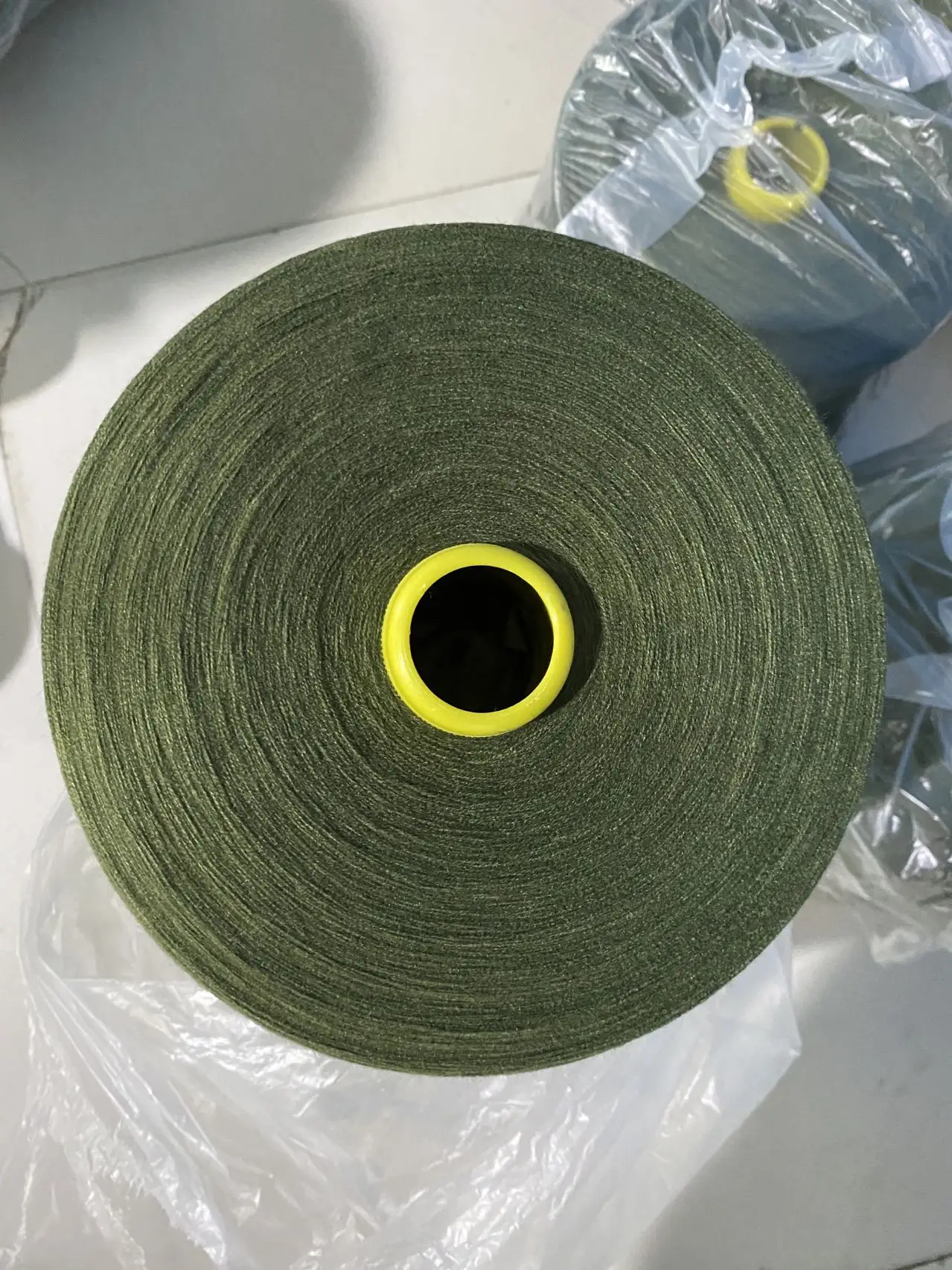 SOFT HAND FEEL CASHMERE LIKE 80%POLYESTER 20%NYLON CORE SPUN YARN DYED AND RAW WHITE HOT SALES