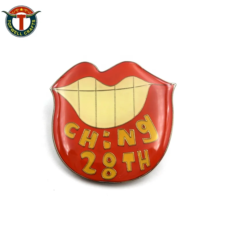 Wholesale custom cartoon moon face lapel pin hard enamel anime badge