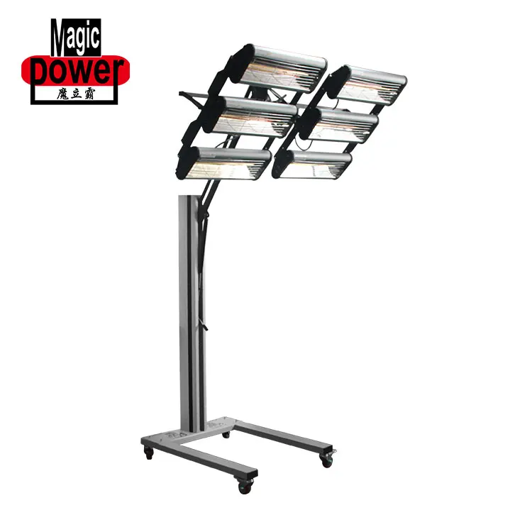 Подвесная 6000 Вт Коротковолновая инфракрасная лампа для сушки краски автомобиля, сушильная лампа для кузова автомобиля, инфракрасные тепловые лампы по лучшей цене