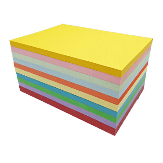 Factory Wholesale 20x30cm/305x305mm/15x15cm Card Colored Colorful Flower Wrapping Paper 2 Color