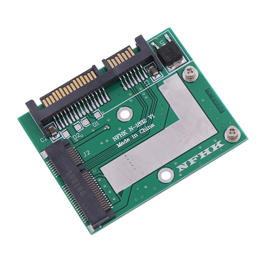 mSATA SSD to 2.5' SATA 6.0gps adapter converter card module board mini pcie ssd