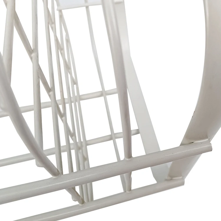 Kitchen Toilet Two Tier Standing Metal Multi Storage Basket Organizer Corner Shelf Shower Bathroom Rack Shelves