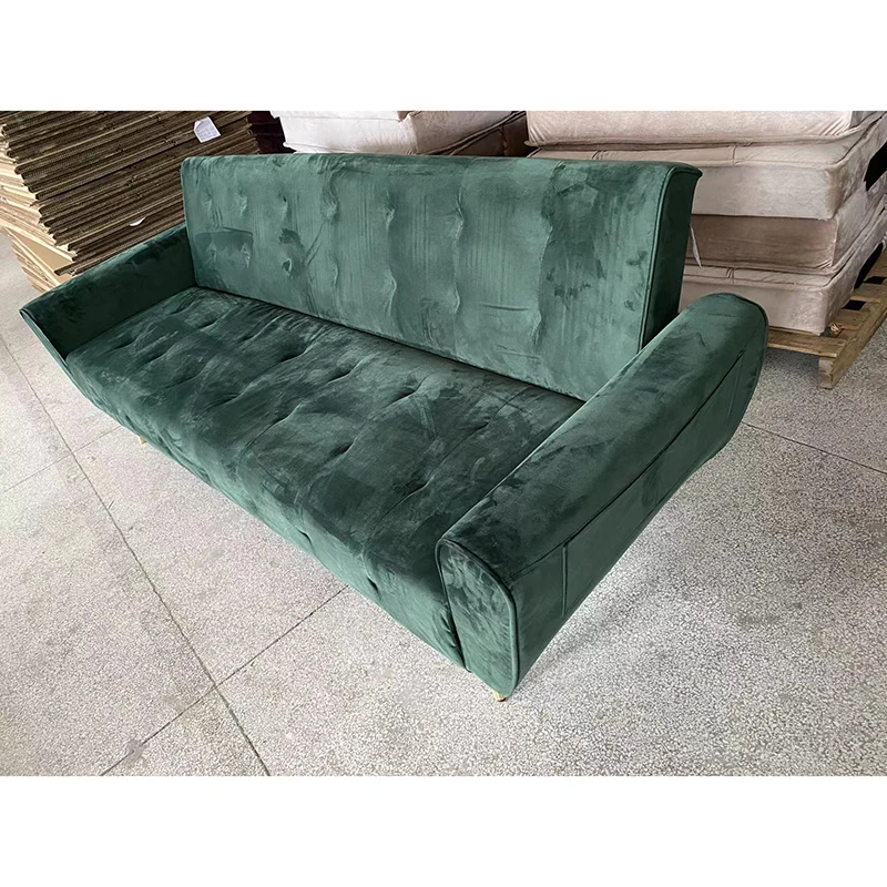 UK Standard Fireproof Foam and Fabric Sofa Bed Folding Bed 3 Seats Living Room Sofa