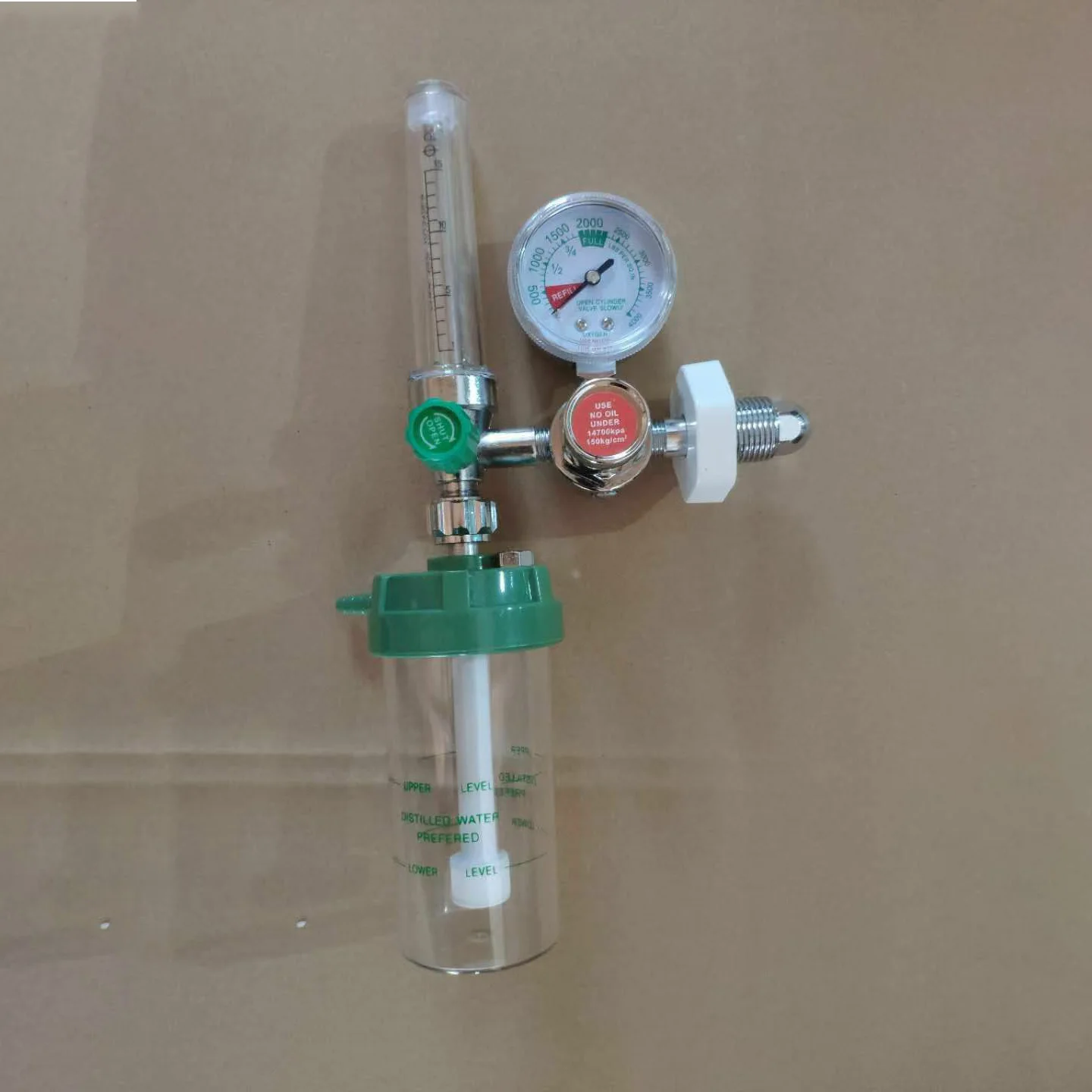 2023 NINGBO KangWei Brass Wholesale Price Manufacturer medical cga870 brass oxygen pressure regulator for oxygen cylinder
