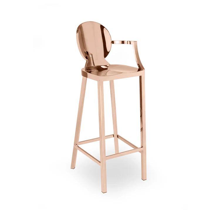 wedding party furniture high quality full metal stainless steel bar stool