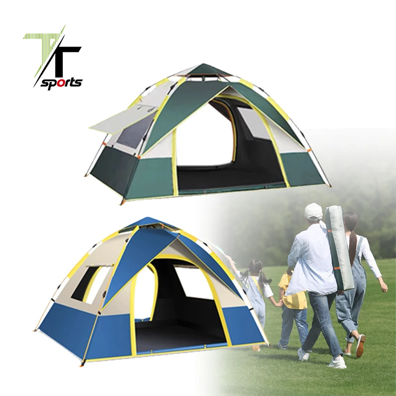 TTSPORTS Light Luxury Folding Pop Up Tents Glamping Carpa 2 Person Family Outdoor Clamping Camping Tent For Camping Sale