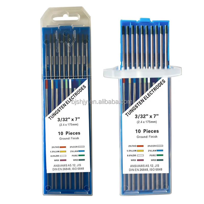 hot sale 3.2mm pure tungsten welding electrodes 2.4x175 tungsten electrode for aluminium
