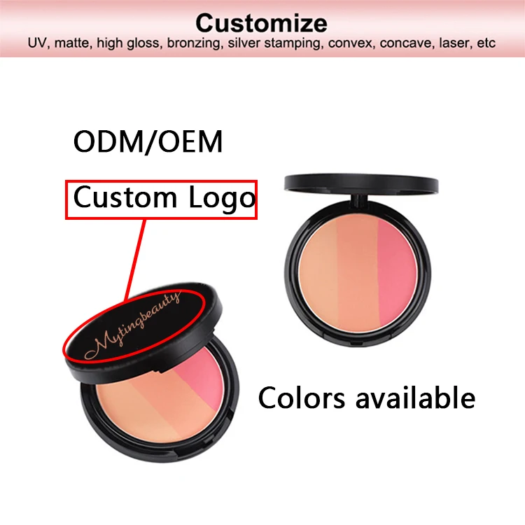 Muting Hot selling cosmetics New design custom logo Blush Powder Blush Face Makeup Professional blusher