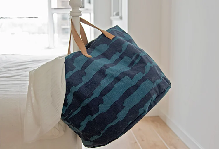 Home Organizer Custom Soft Woven Fabric Storage Laundry Baskets For Storing Toys