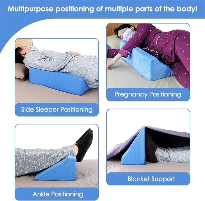Side Sleeping Pressure Ulcer Bedsore Turning Wedge Pillow Positioning Medical Pillow for Elderly