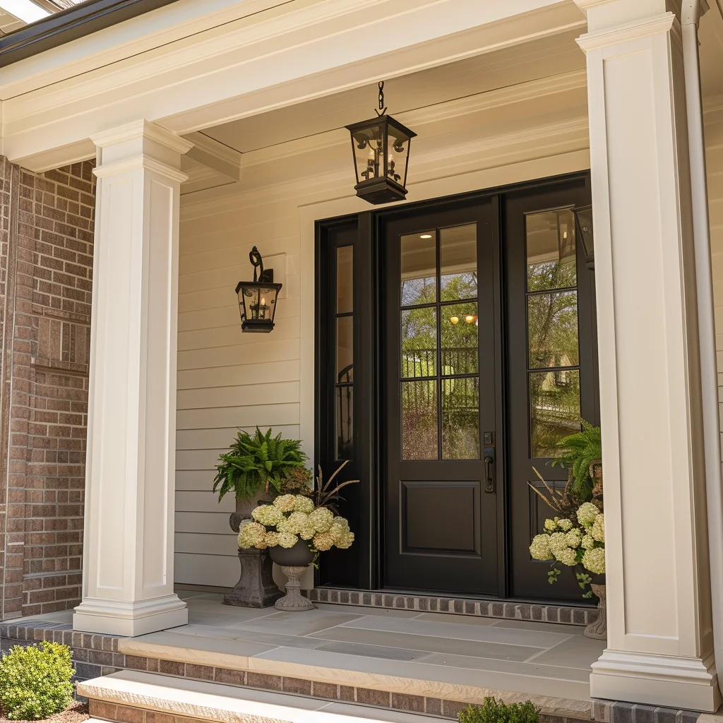 Beigeman Villa Interior Aluminium Double glazed French Door kitchen Design luxury hotel Garden Veranda Entrance casement Door