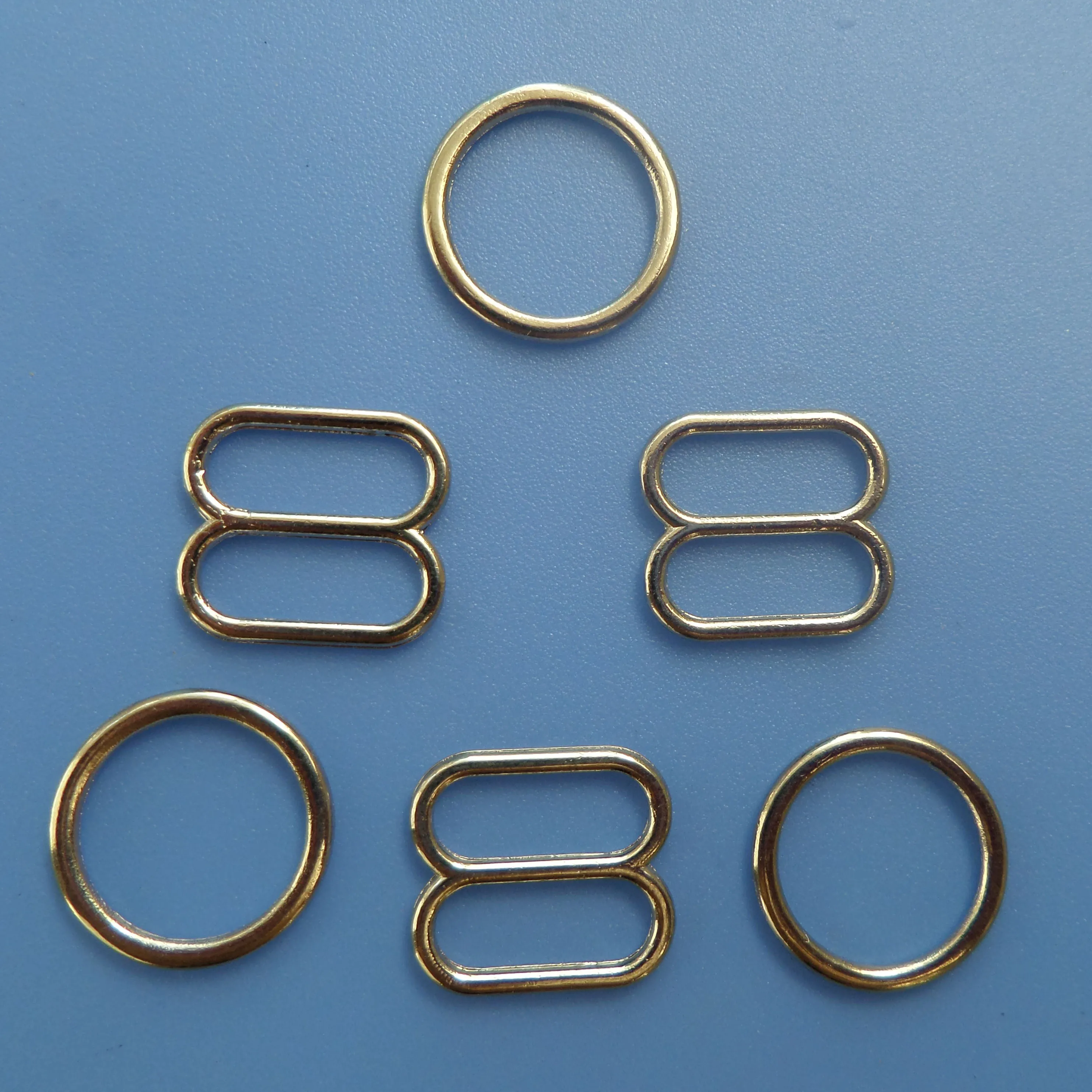 6-30mm custom color coated iron bra ring and slider