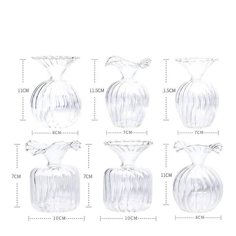 Clear Transparent Decorative Glass & Crystal Vases for Home Decor Wedding Anniversary Tabletop Decoration Perfect Gift