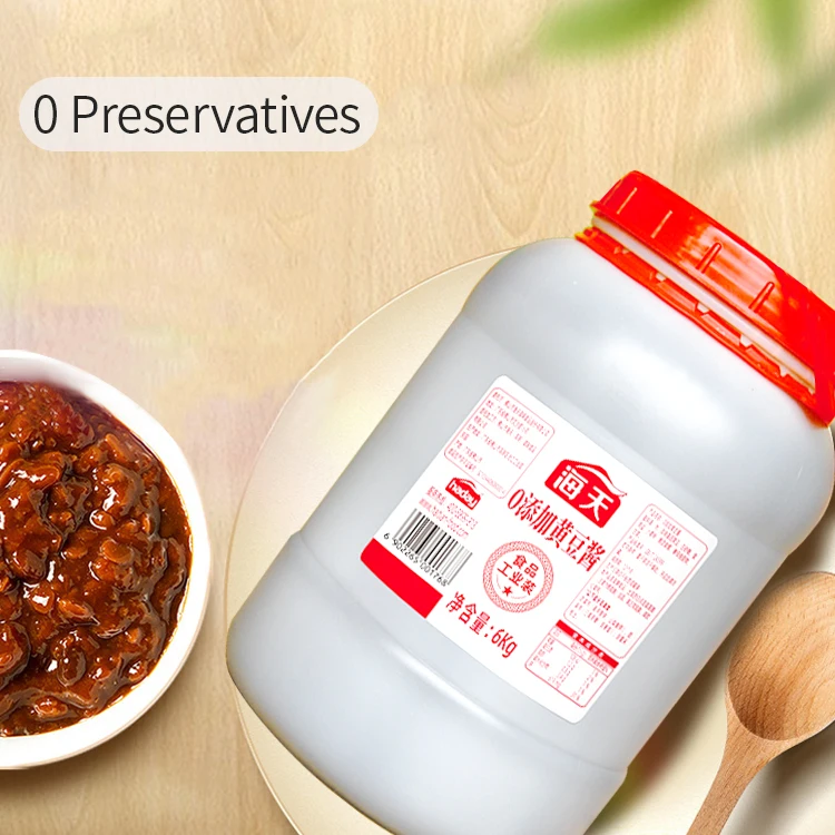 6kg Additives Free OEM Food Industrial Using Chinese Natural Brewed Soy Bean Sauce 0 Preservativs Custom Soybean Paste