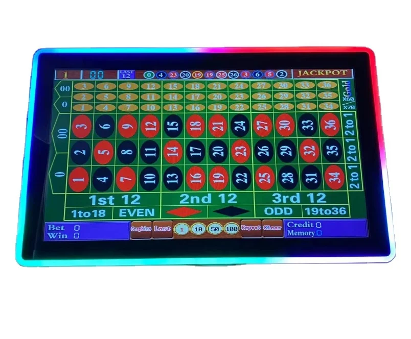 19 inch LED touch screen RS232 or 3M led monitor for American wall super mega Roule tte Kit Game Machines