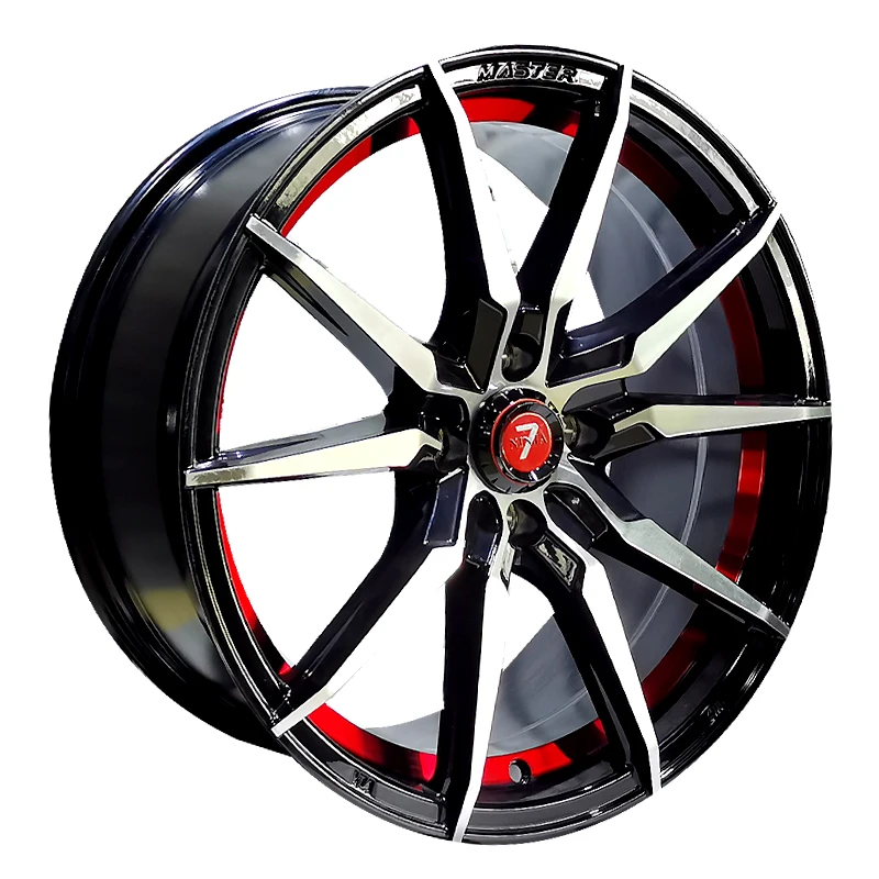 
NINJA 7 15*7.0 17*7.5 Aftermarket Wheels Machine Undercut + Color Clear Coat Passenger Car Rims Aluminum Alloy Wheels 