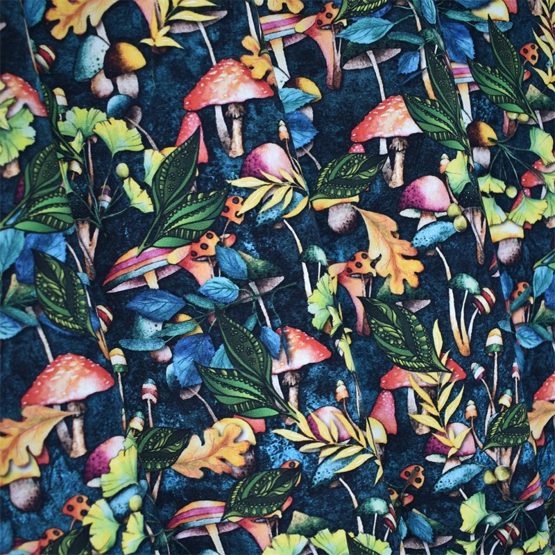 Изготовленный на заказ и в наличии напечатанный хлопок спандекс и Джерси ткань для девочек детская одежда поставщик ткани