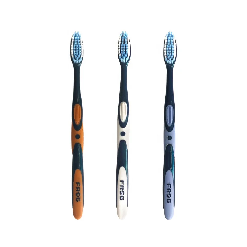 FROG High Quality ISO CE Approved Tooth Brush Massage Gum Adult Teeth Whitening Toothbrush soft bristle toothbrush