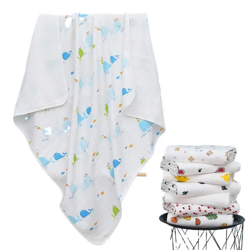 
Baby bath towels four-layer gauze newborn wrapper newborn baby bath towel sets 