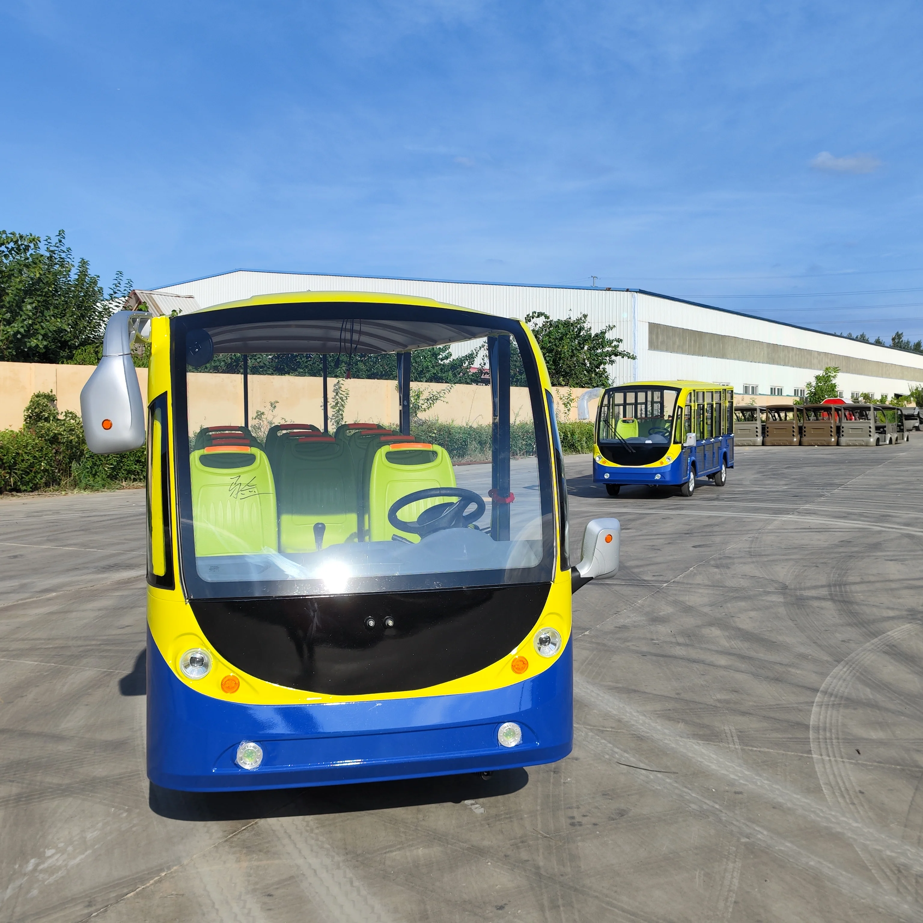 14-Seater Open-Top Sightseeing Car Hotel Scenic Area General New Energy Lithium Battery