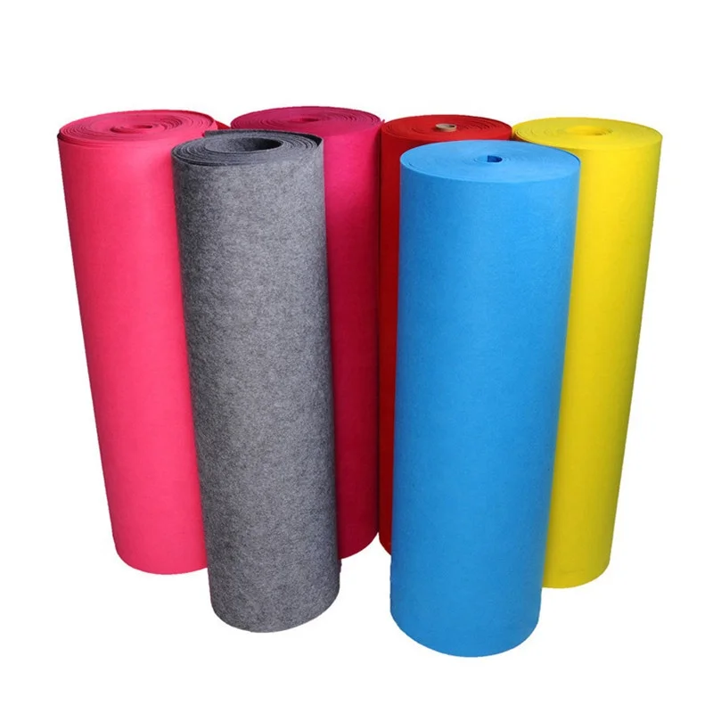 Wholesale High Quality Eco Friendly Polyester Waterproof Colored Felt Needle Punched Non Woven Fabric For Home Textile Garment