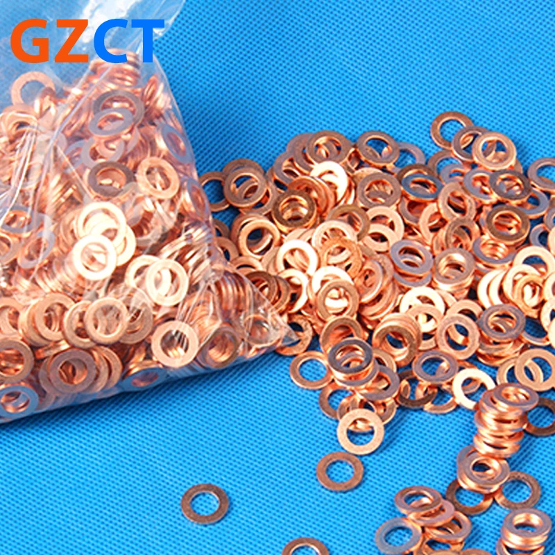 T2 Copper Gasket Space Sealed Thin Flat Copper Washer