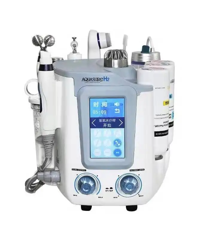 Small Bubble Aquasure H2 Hydro Toning Hydrogen Peel Dermabrasion Water Aqua Facial Beauty Machine New 2019 6 in 1 6 Tips Working