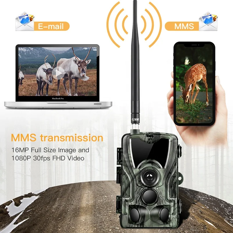 20MP Hunting Trail Camera 2g game camera trap MMS SMS SMTP for Outdoor Hunting with Night Vision HC801M