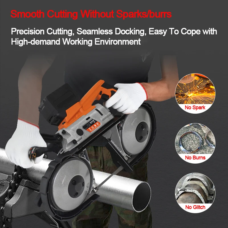 Portable Lithium battery metal cutting saw blade multi blade band saw 16 inches table saw for woodworking