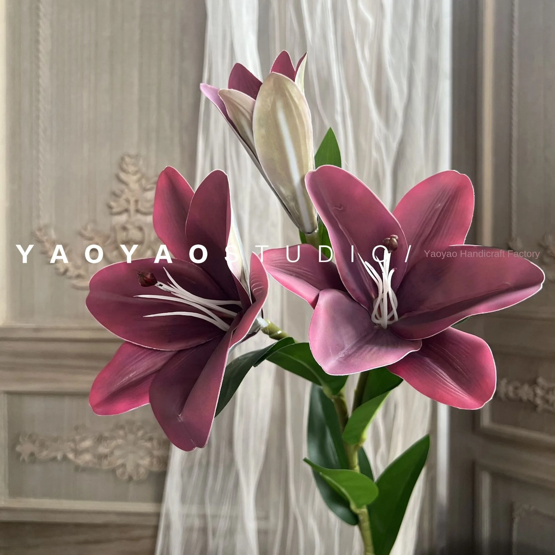 Red Silk Simulated Flower for Wedding Road Guide Ceiling and Wall Decor Home Room Decor Artificial Flowers