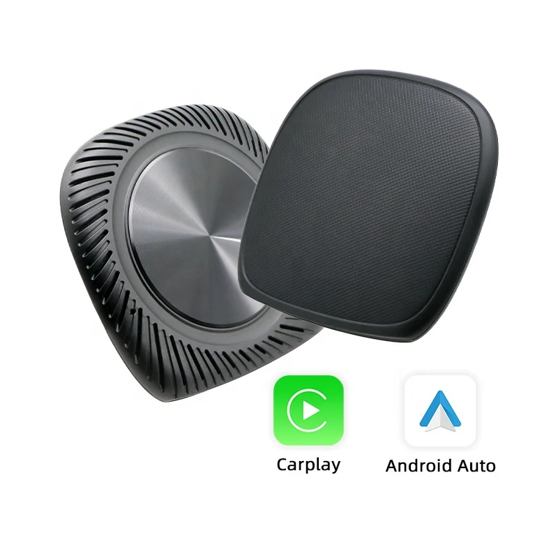 OEM Manufacturer Wholesale All-in-one Mini Portable CarPlay Android Auto AI BOX 4+64GB Wired to Wireless Smart CarPlay Adapter