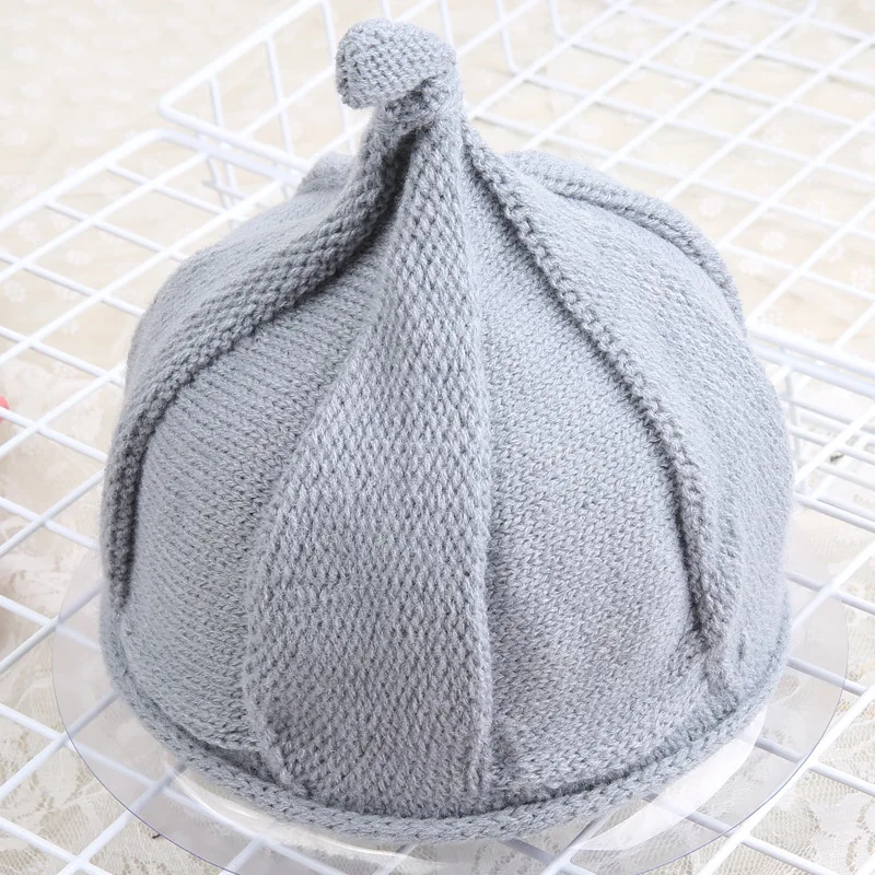New Style infant baby knitted Wool Hat Boys and Girls Autumn Windmill Pointed Hat