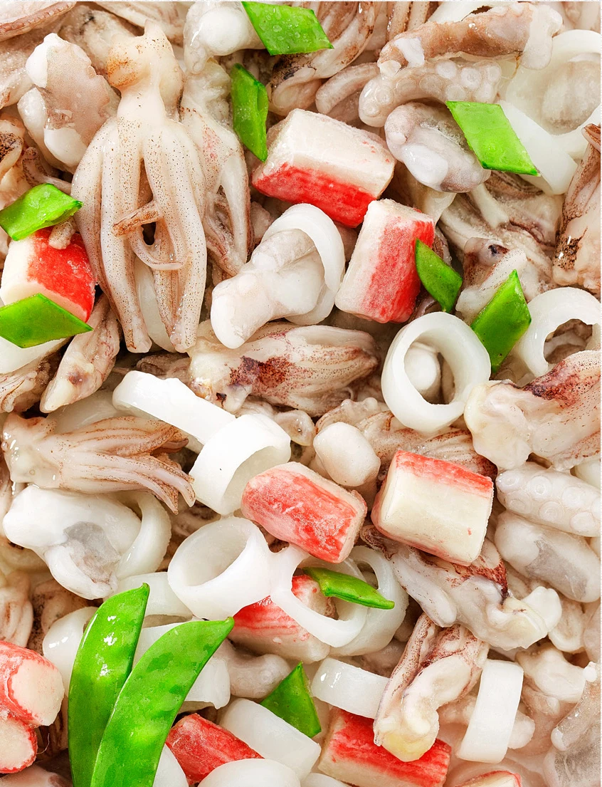 China Factory Good Quality High Quality Custom Frozen Seafood Mix For Sale Crab stick and octopus