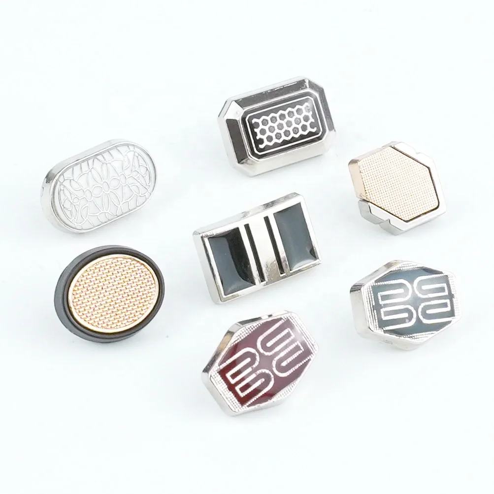 Jinyi Button Manufacturer OEM ODM Zinc Alloy Decorative Press Button Pattern Logo Brand Custom Metal Snap Button for Clothes