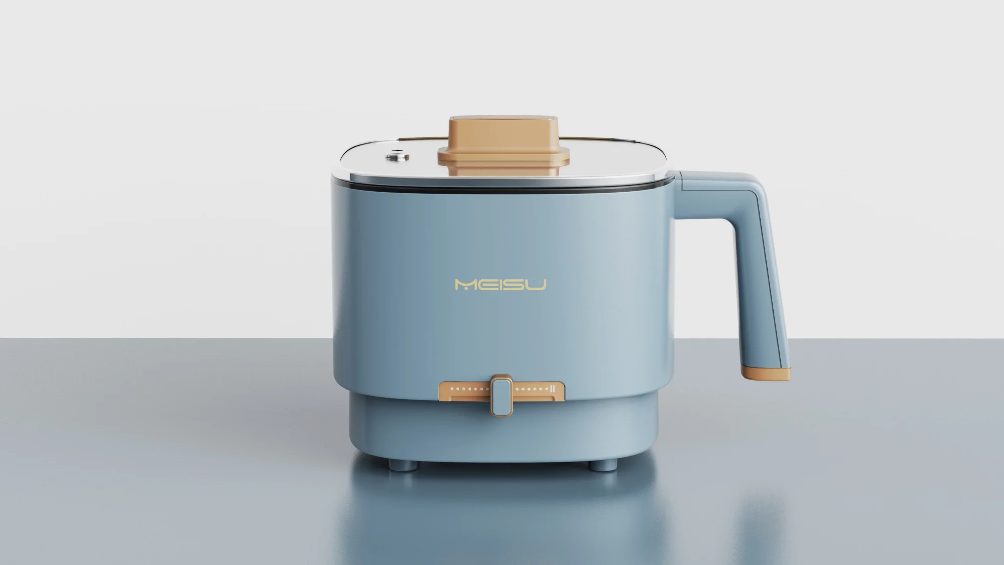 Multi-function Automatic Dual voltage100-240V Travel Ramen Mini Electric Hot Pot Non-stick coating Electric Noodle Cooker