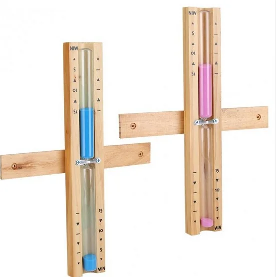 Reloj de arena Wooden Hourglass Gift 15 Minute Sauna Sand Timers For Kids
