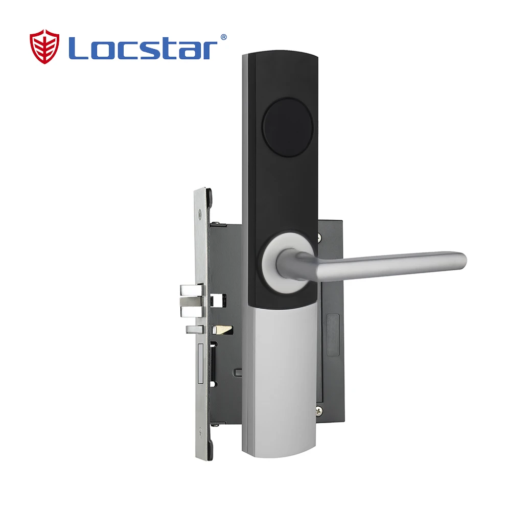 Locstar New Arrivals Hotel Lock Electronic Cleaning Card Type Handle Locks Hotel Key Card Reader Door Lock