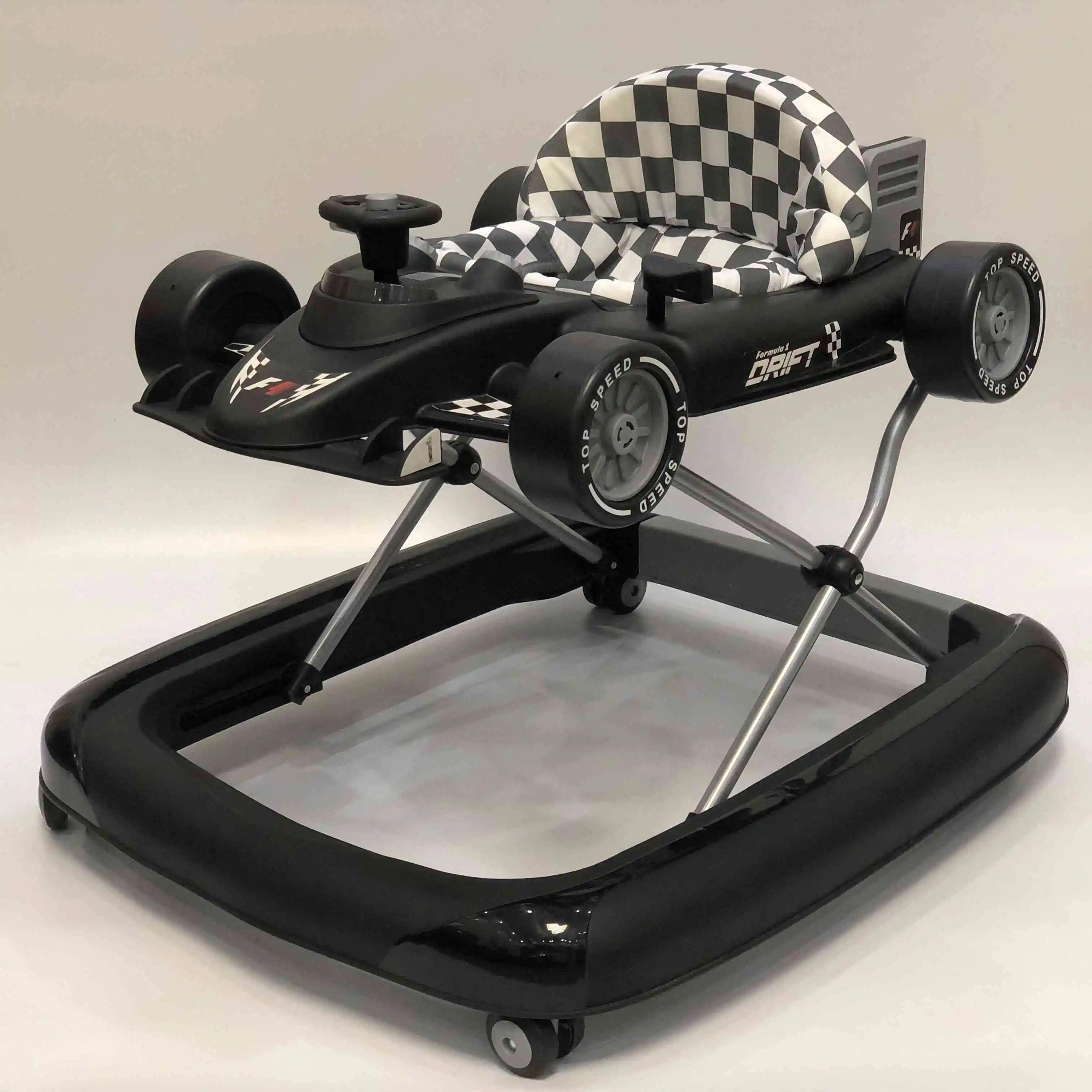 New design 3 in 1 foldable and versatile multifunction high quality Plastic baby walker baby push chair with music