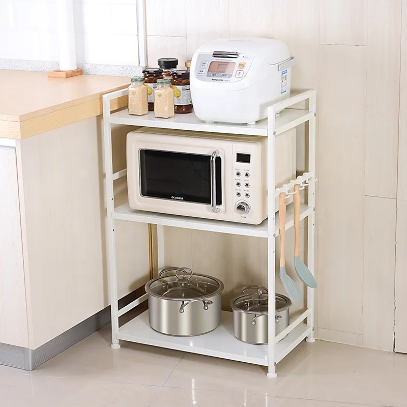3-Tier Metal Storage Shelf Storage Rack for Home Kitchen Display Rack Shelf