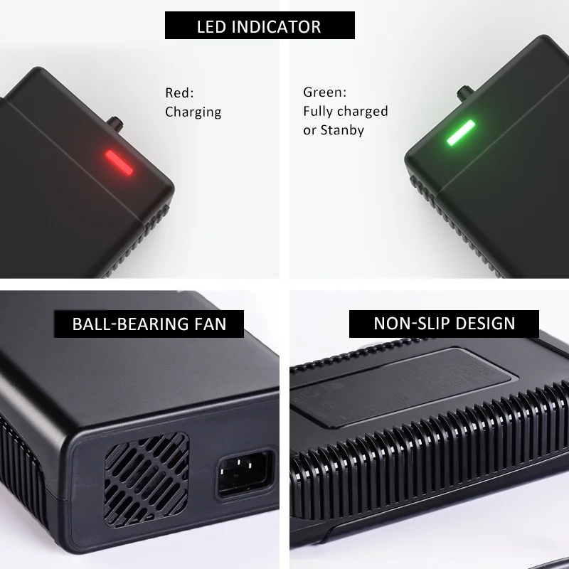 CE Rohs 67.2V 10A Lithium Li-ion fast Battery Charger For 60v 16S Electric Bike Battery