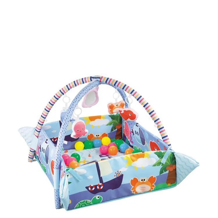 Gymnastic Rack Blue 30 Ball Combination Creative Baby Early Education Interactive Game Crawling Mat Ball Pool Sale Play Mats