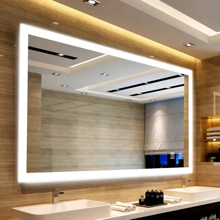 Modern Frameless Smart Magnifying Bath Back Lit Bathroom Tv Mirror Led