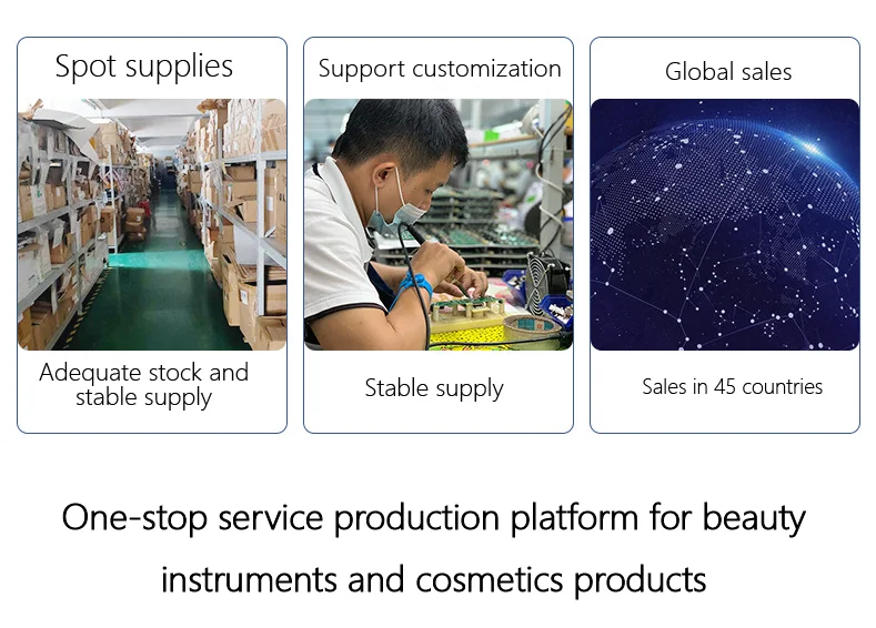 Cleaning instrument beauty salon ultrasonic import instrument LED color light skin rejuvenation beauty