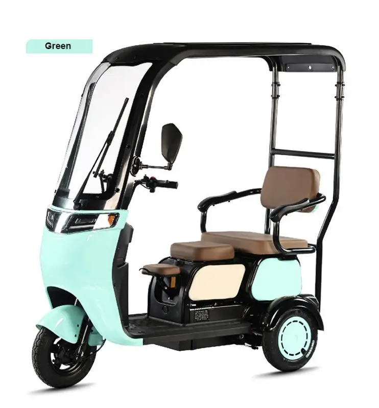 Wheel With Big Sea Water Pedal Tricycle/ Three Air Conditioner Adult Ev Vehicle Electric Motorized Carb Hub Motor 24V Tricycle